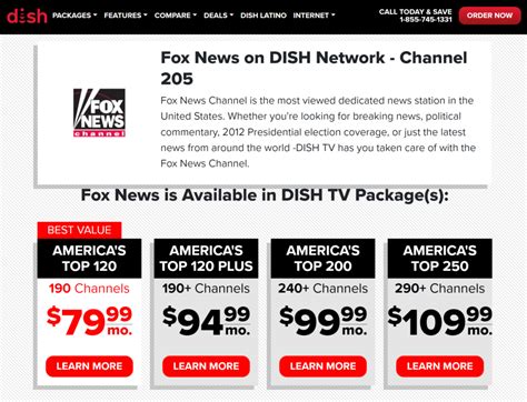 fox news dish channels